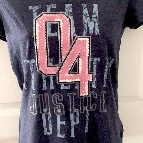 Girl's Justice Blue Short Sleeve Tee Shirt… - Picture 4 of 5